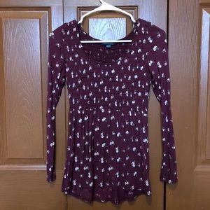 American eagle flowered blouse